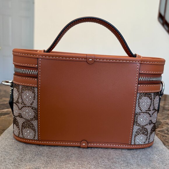 Coach Crystal Signature Jacquard Trail Bag (Burnished Amber) - Picture 4 of 16